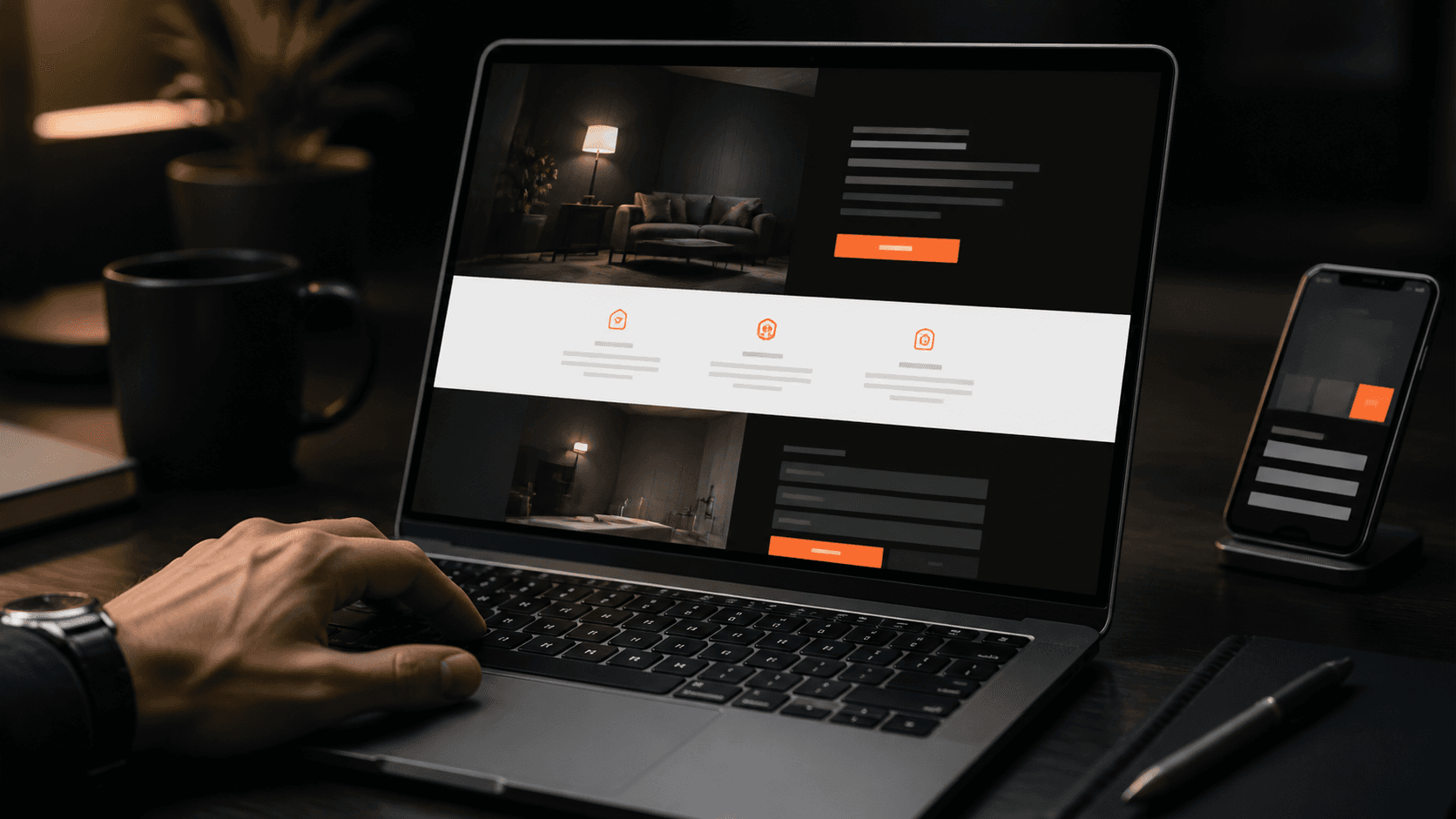 Visitante conhecendo uma oferta em uma Landing Page e iniciando um contato.